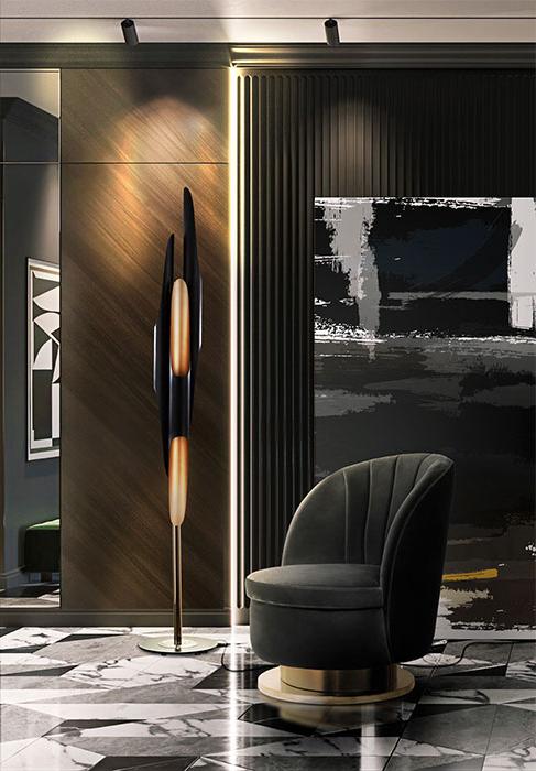 Galen Weißes Einzelsofa