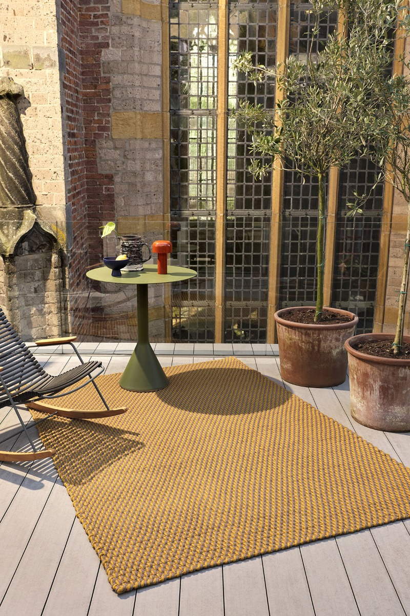 Lace Mustard-Taupe Outdoor 497217 Teppich | Größe: 200 x 280 cm