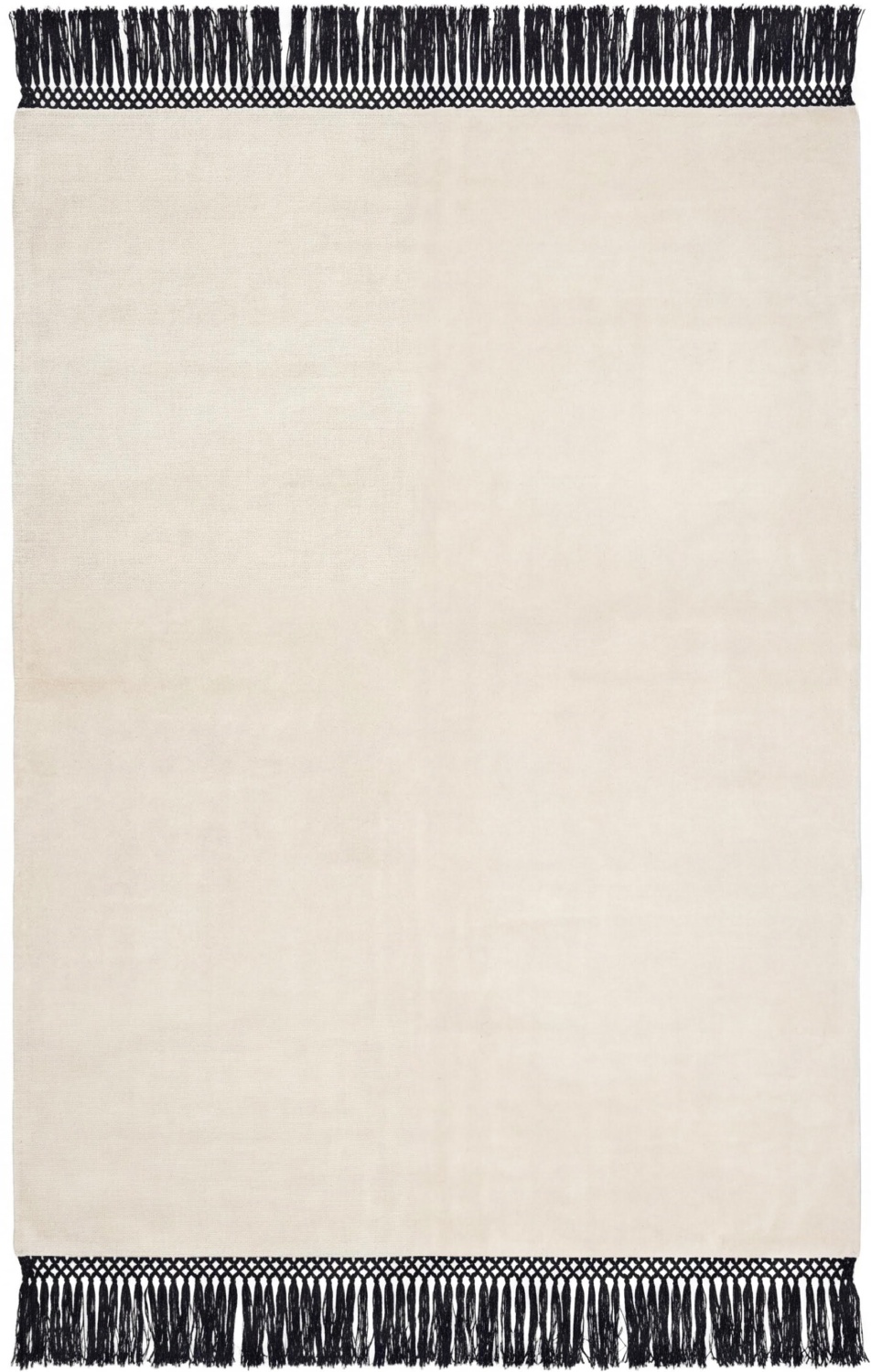 Minimal Fringe Ivory Teppich