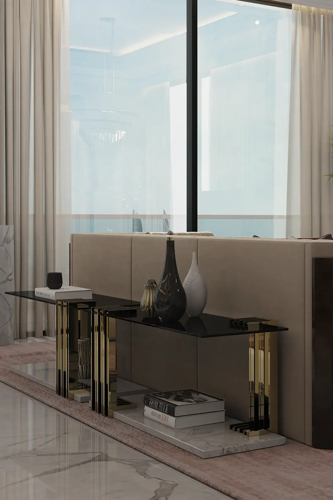 Whirlwind Langer Beistelltisch - 1