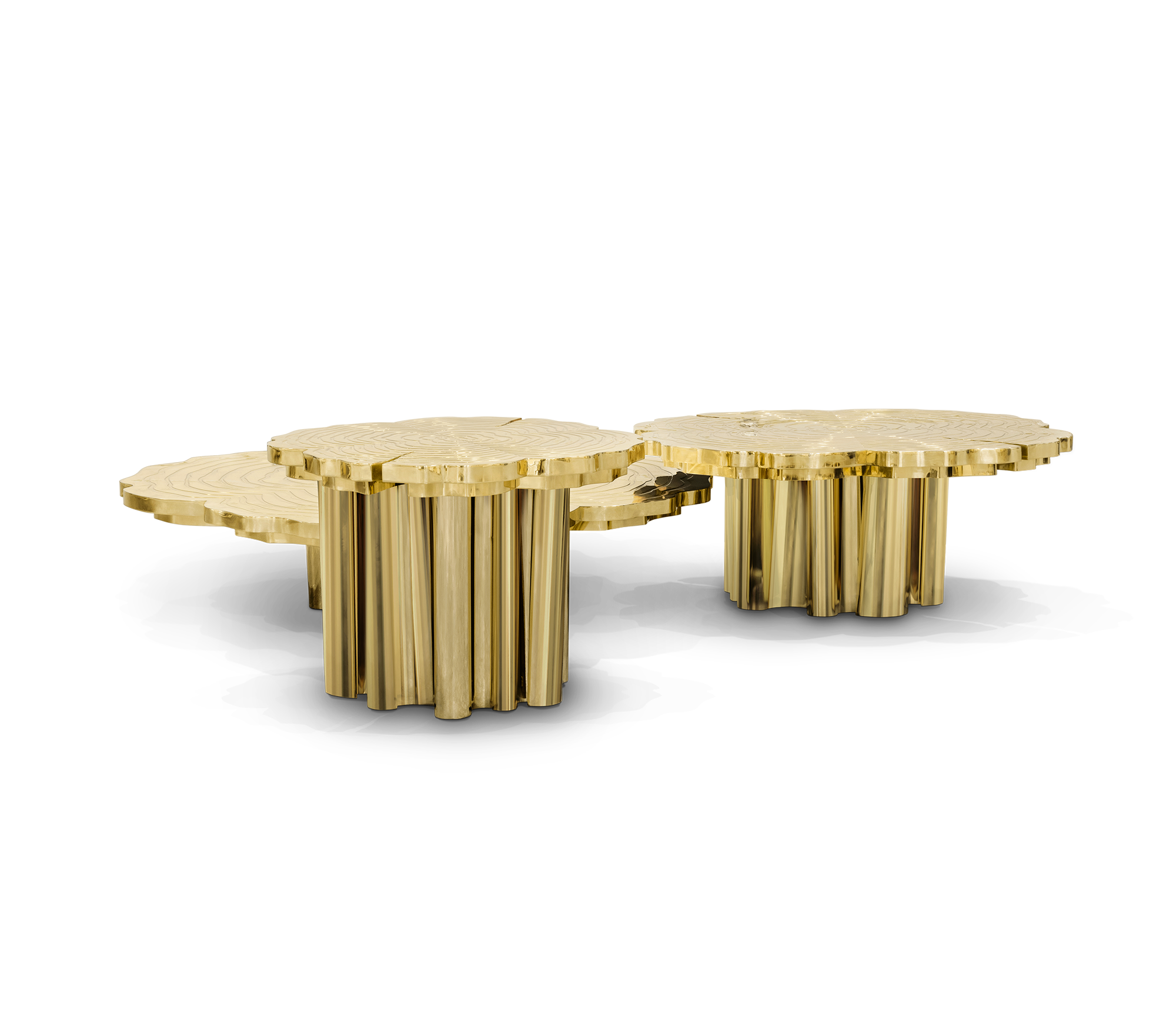 Fortuna Gold 3‑teiliges Couchtisch‑Set