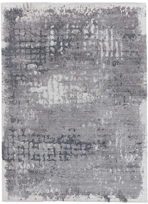 Handgeknüpfter Bambusseide Indischer Abstrakter Teppich