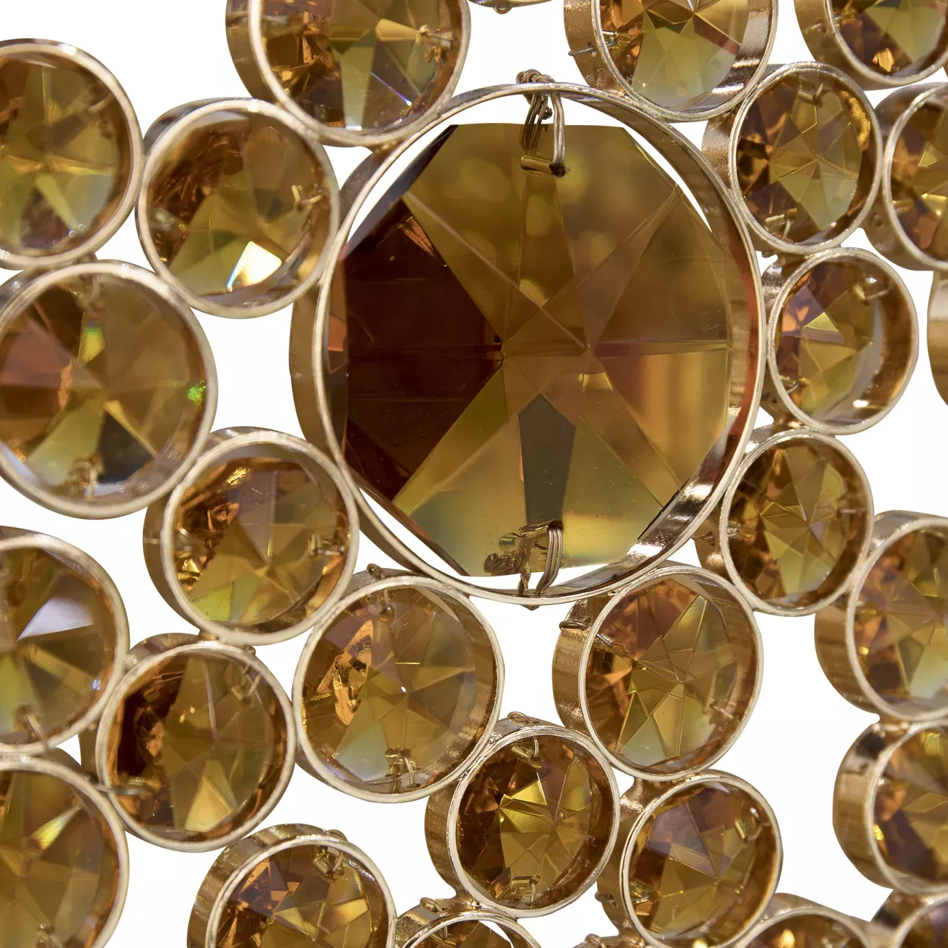 Eternelle Oval Bronzeglas Kronleuchter