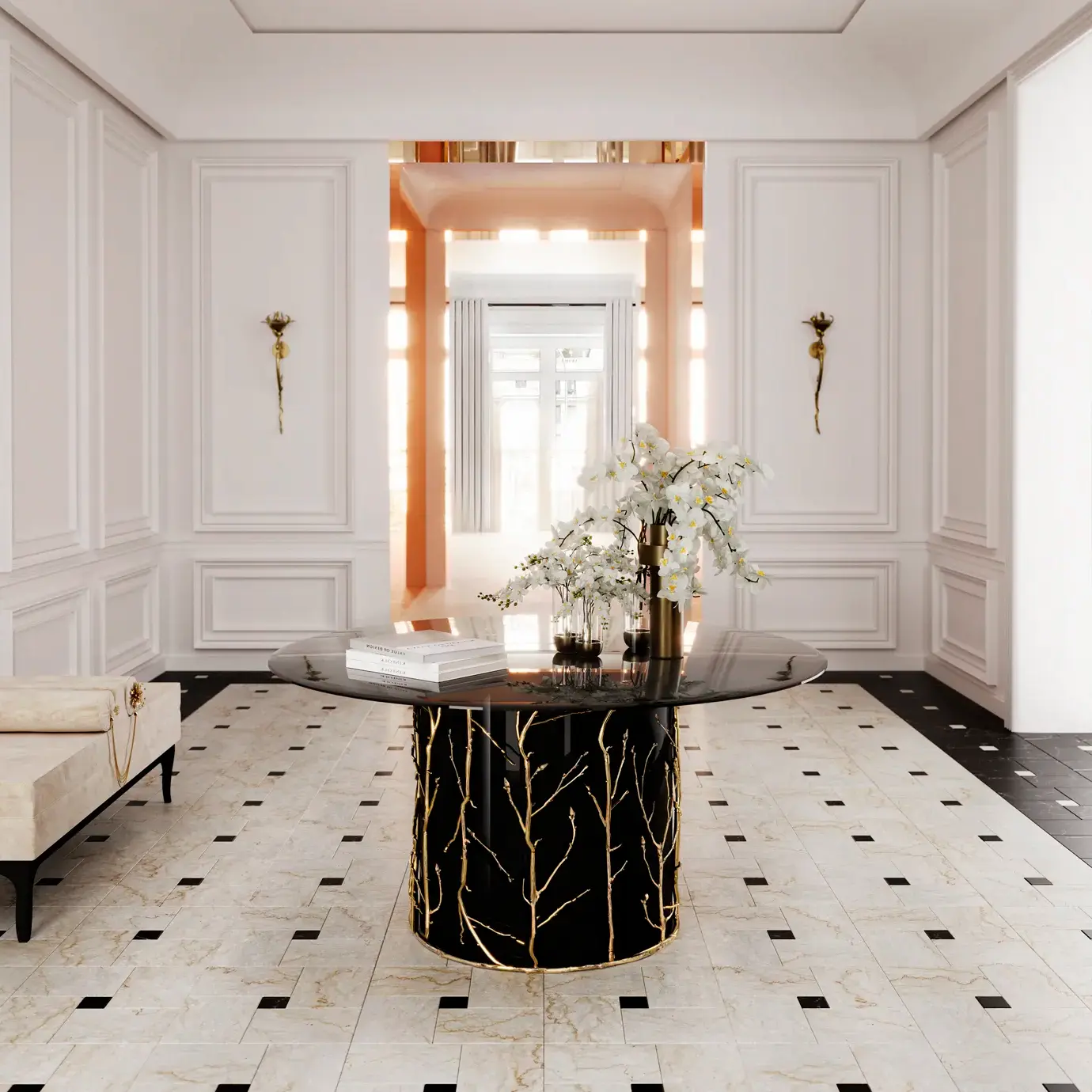 Elowen Glastisch‑Esstisch