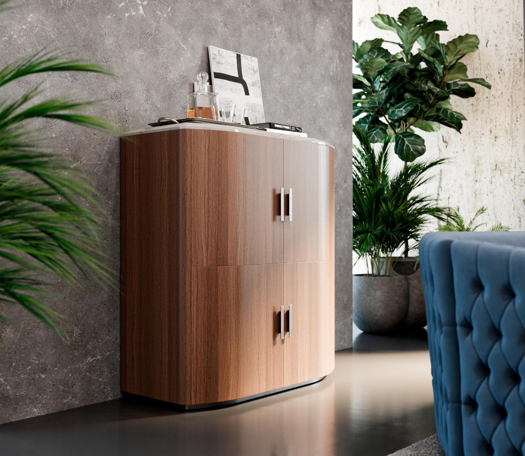 Mike Geschwungenes Sideboard