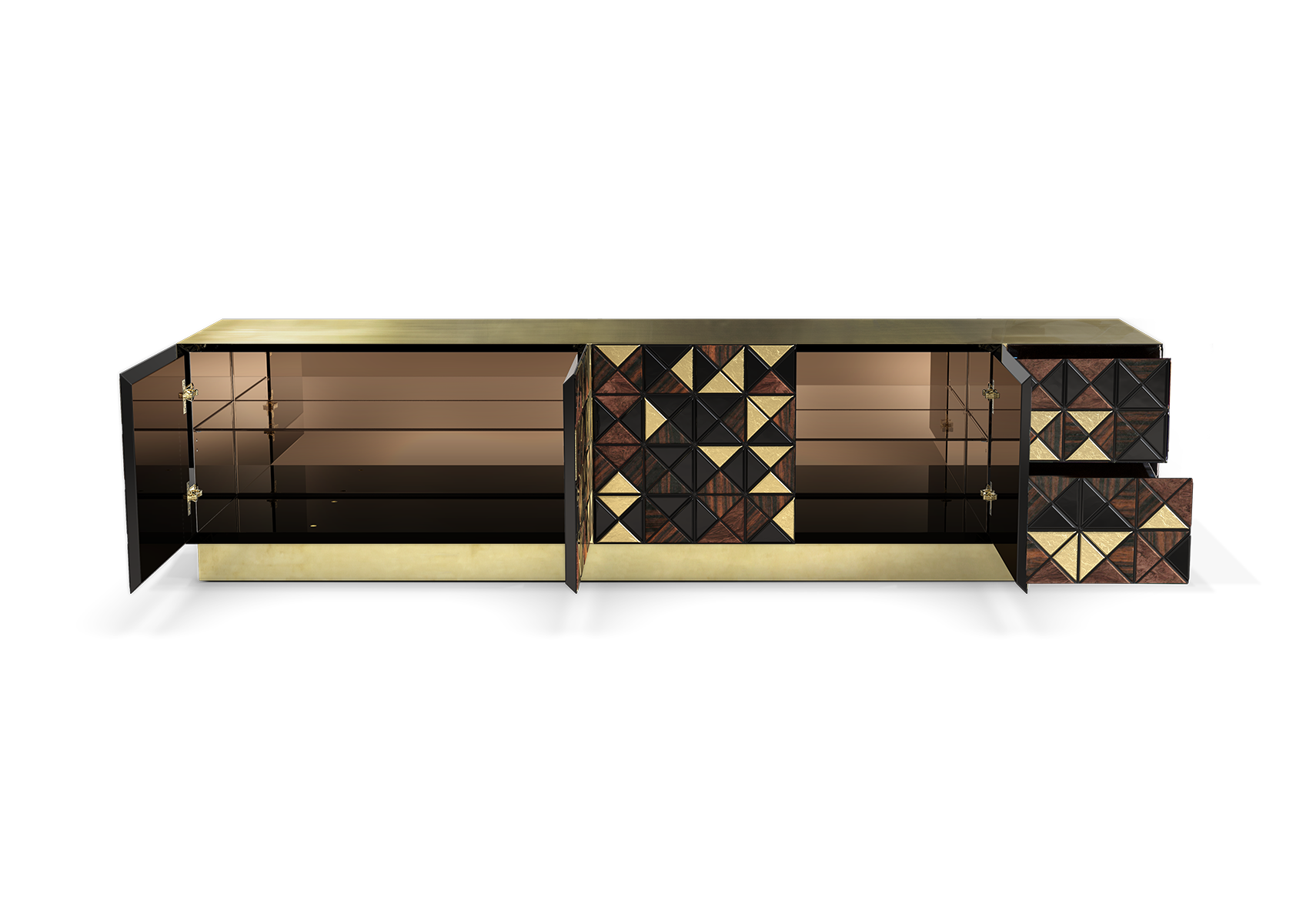 Mosaic Walnuss‑TV‑Schrank