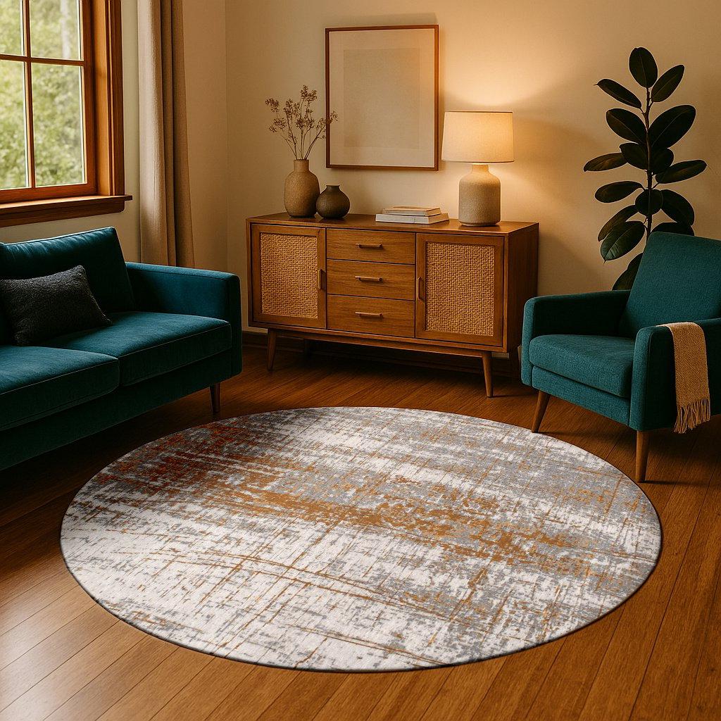 Columbus Gold 8419 Runder Teppich | Größe: Ø 140 cm