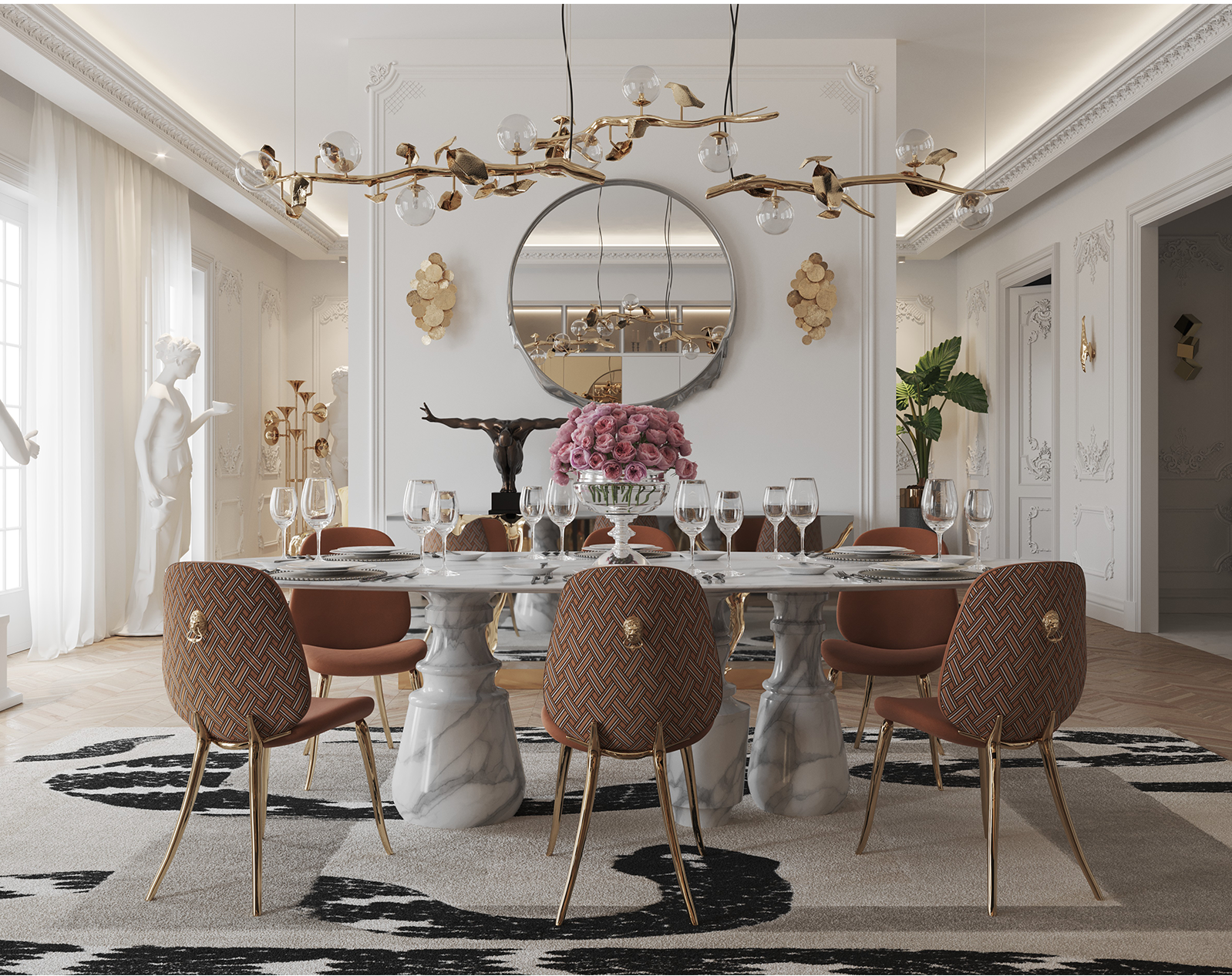 Obsidian Ovaler XL Estremoz Esstisch