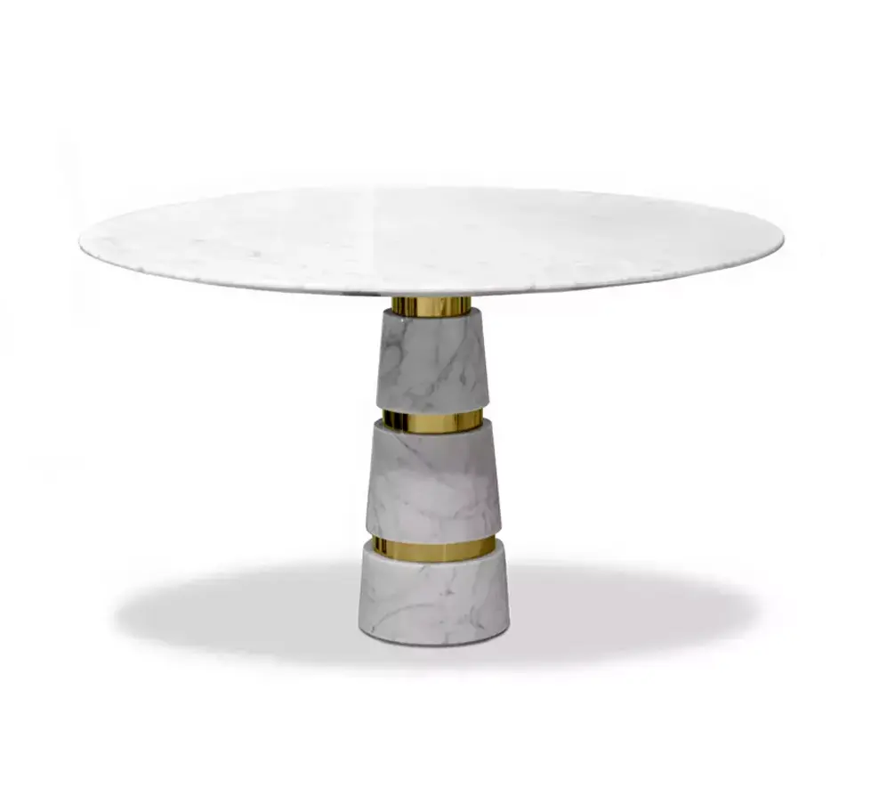 Avalanche Carrara‑Marmor‑Esstisch