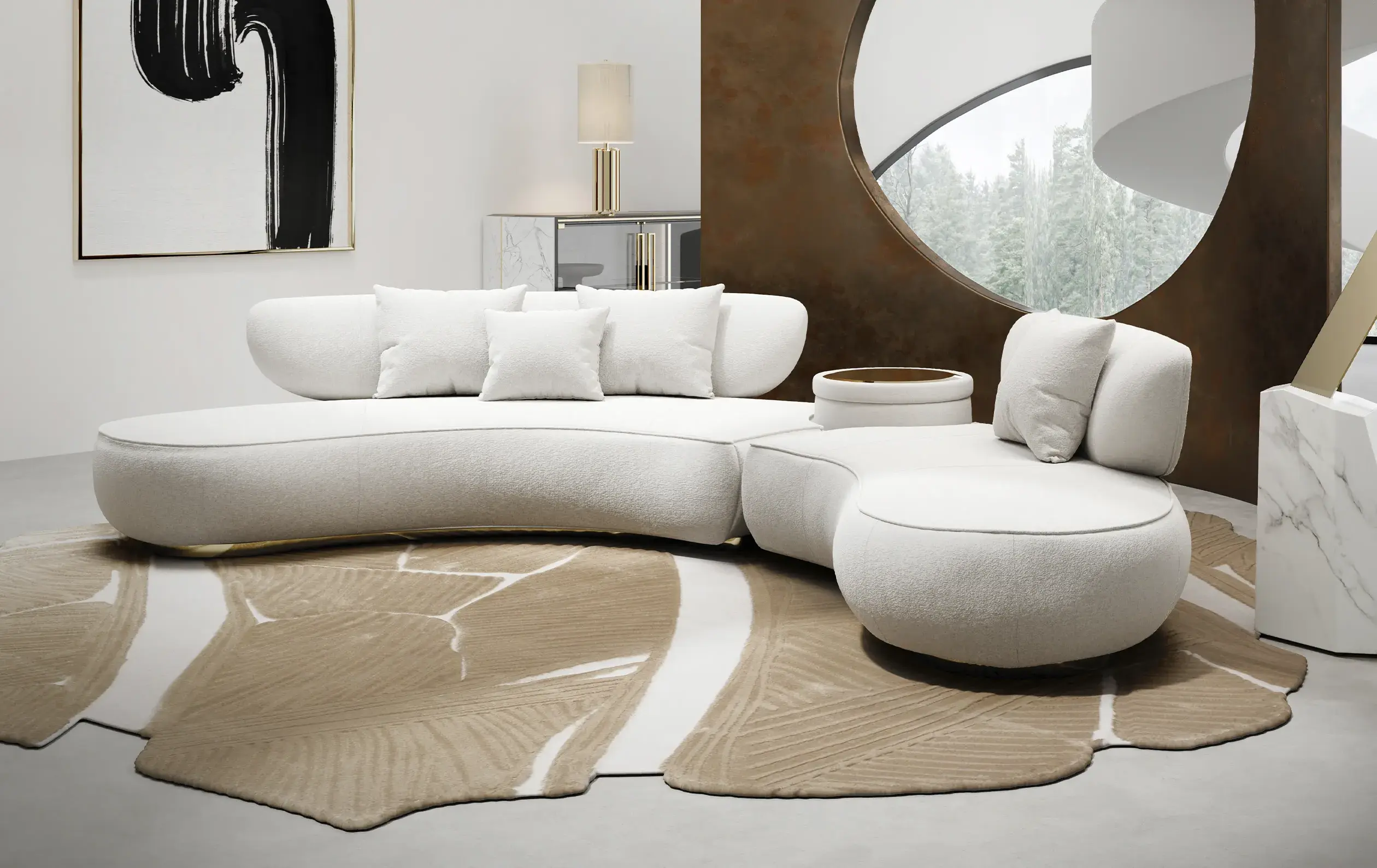 Lattice Rundsofa - 5