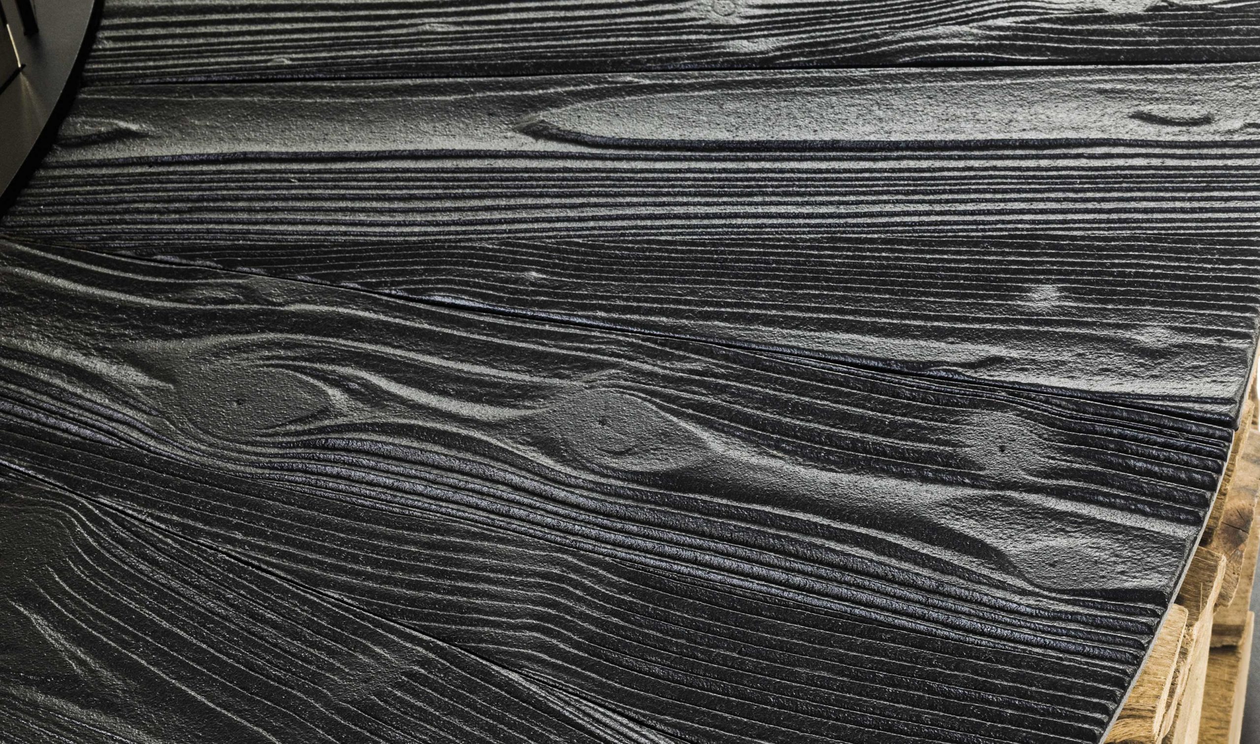 Zero Textur-Feuerschale Schwarz