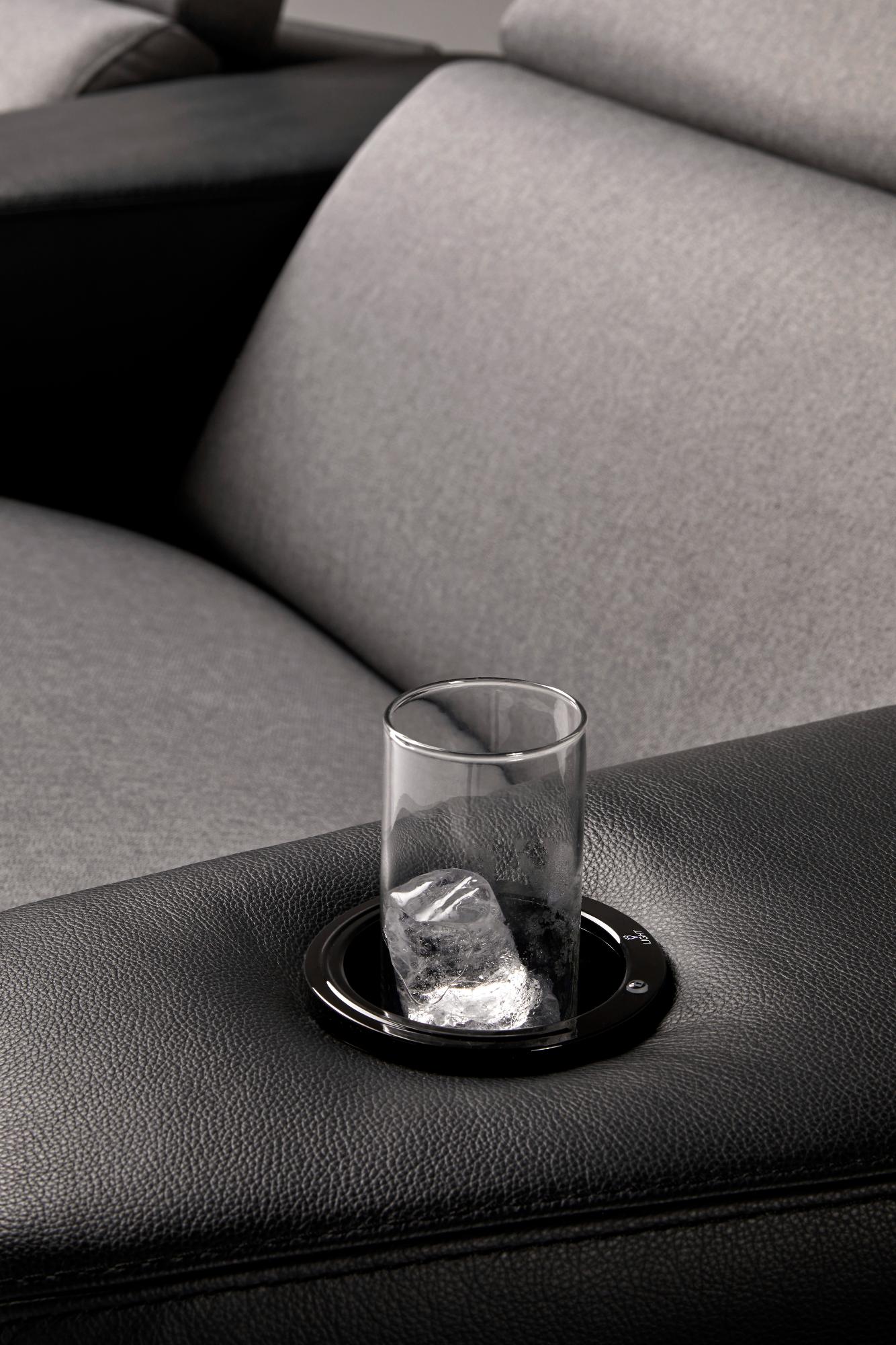 Atlanta Graues 3-Sitzer Relaxsofa - 3
