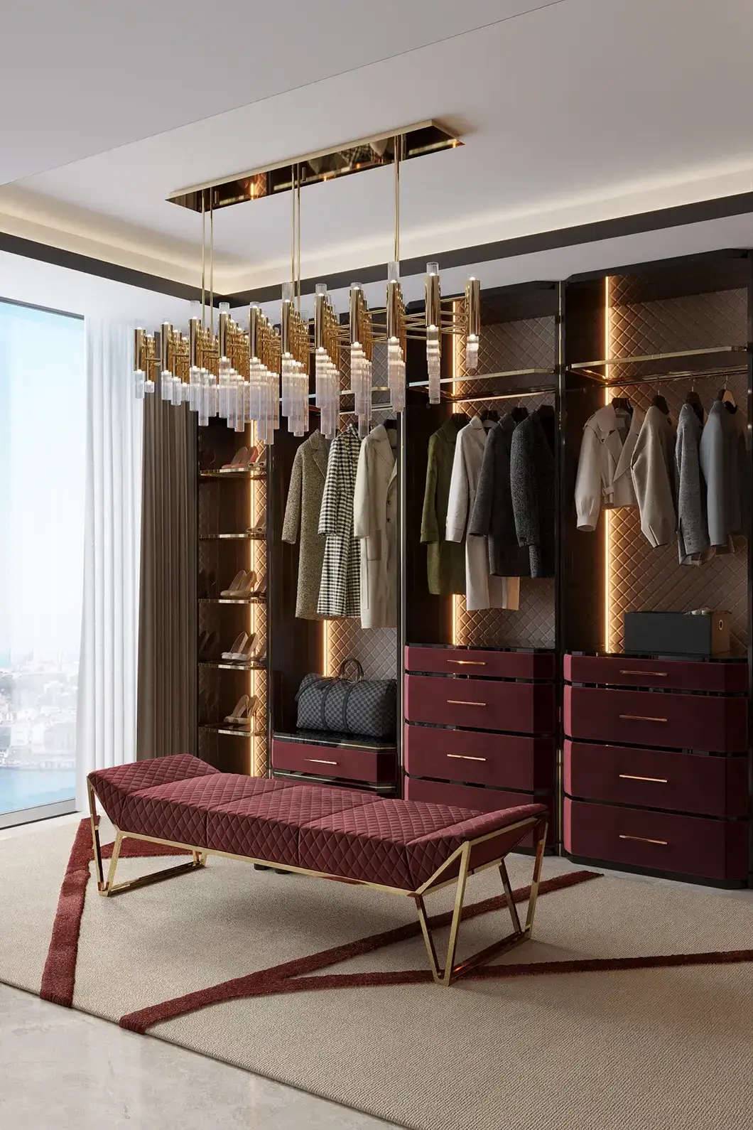 Cadence Beigefarbenes Schranksystem