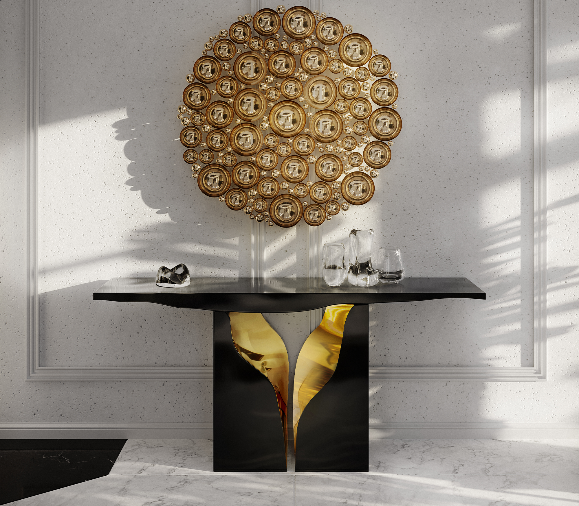 Fissure Schwarze Konsole