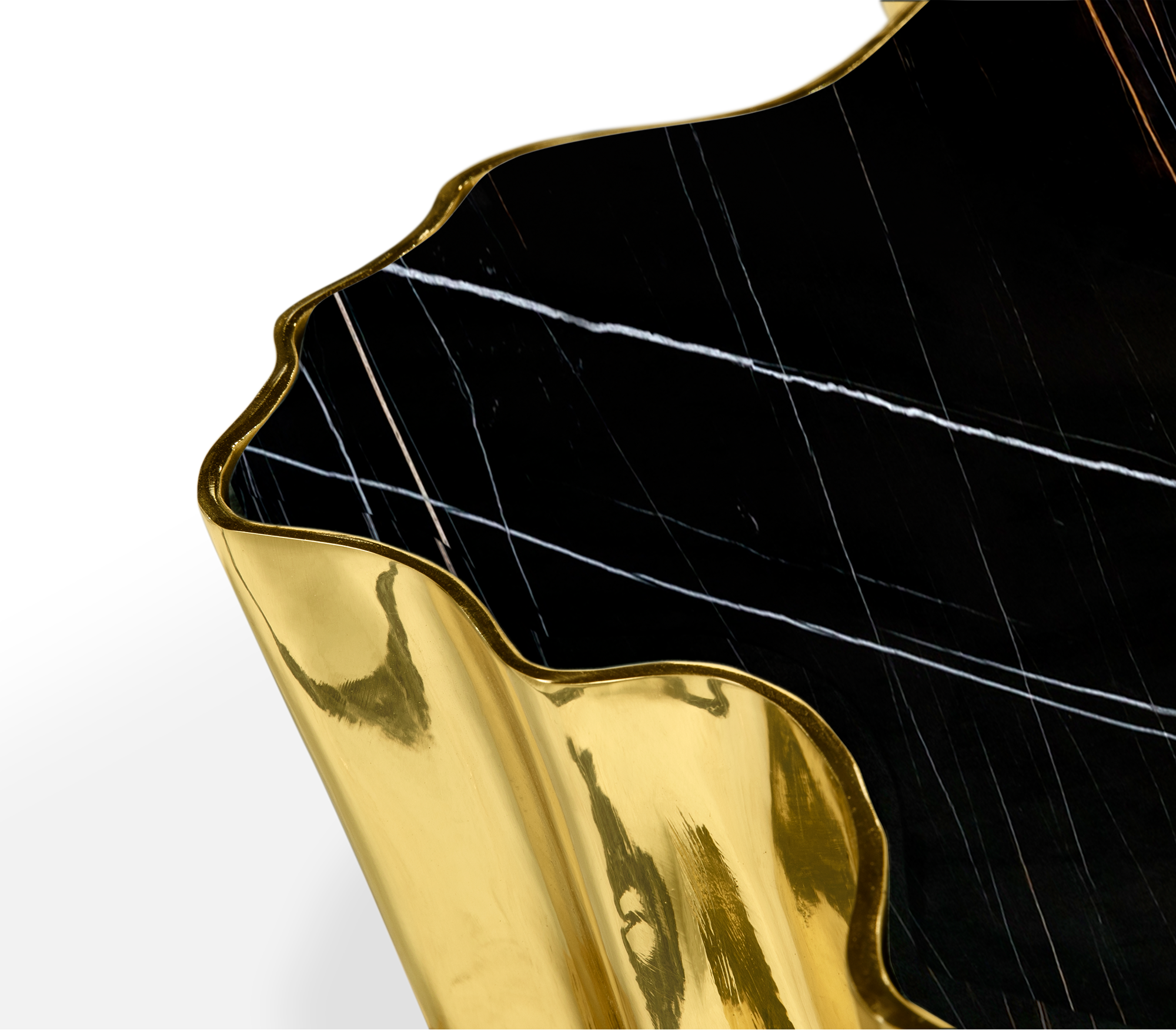 Paradise Nero‑Marmor‑Tisch | Dimensions: B 138 x T 95 x H 36 cm