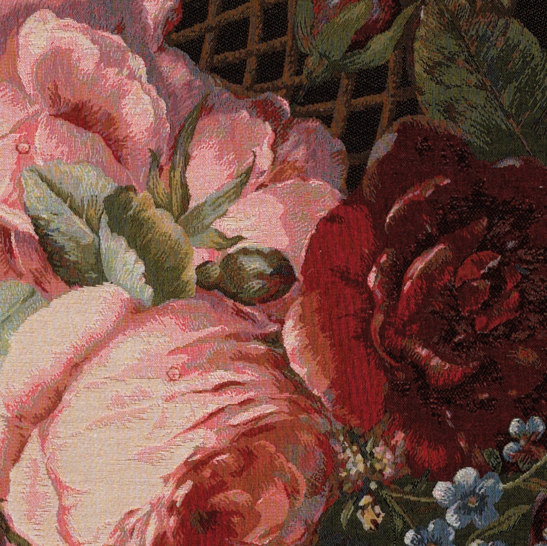 Seidenblumenstrauß Wandteppich | Größe: 75 x 100 cm