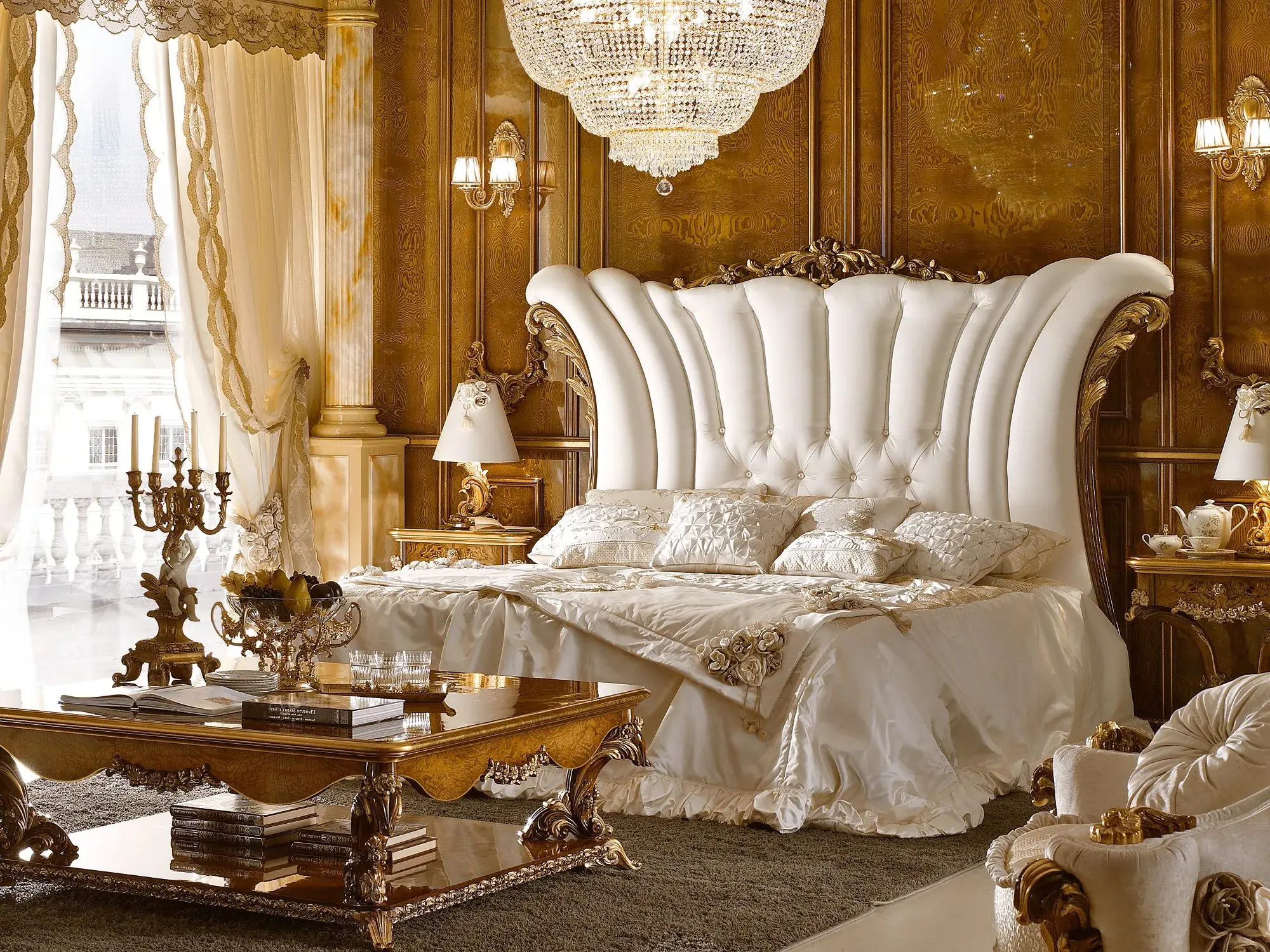 Dolcevita Italienisches Bett mit Kopfteil