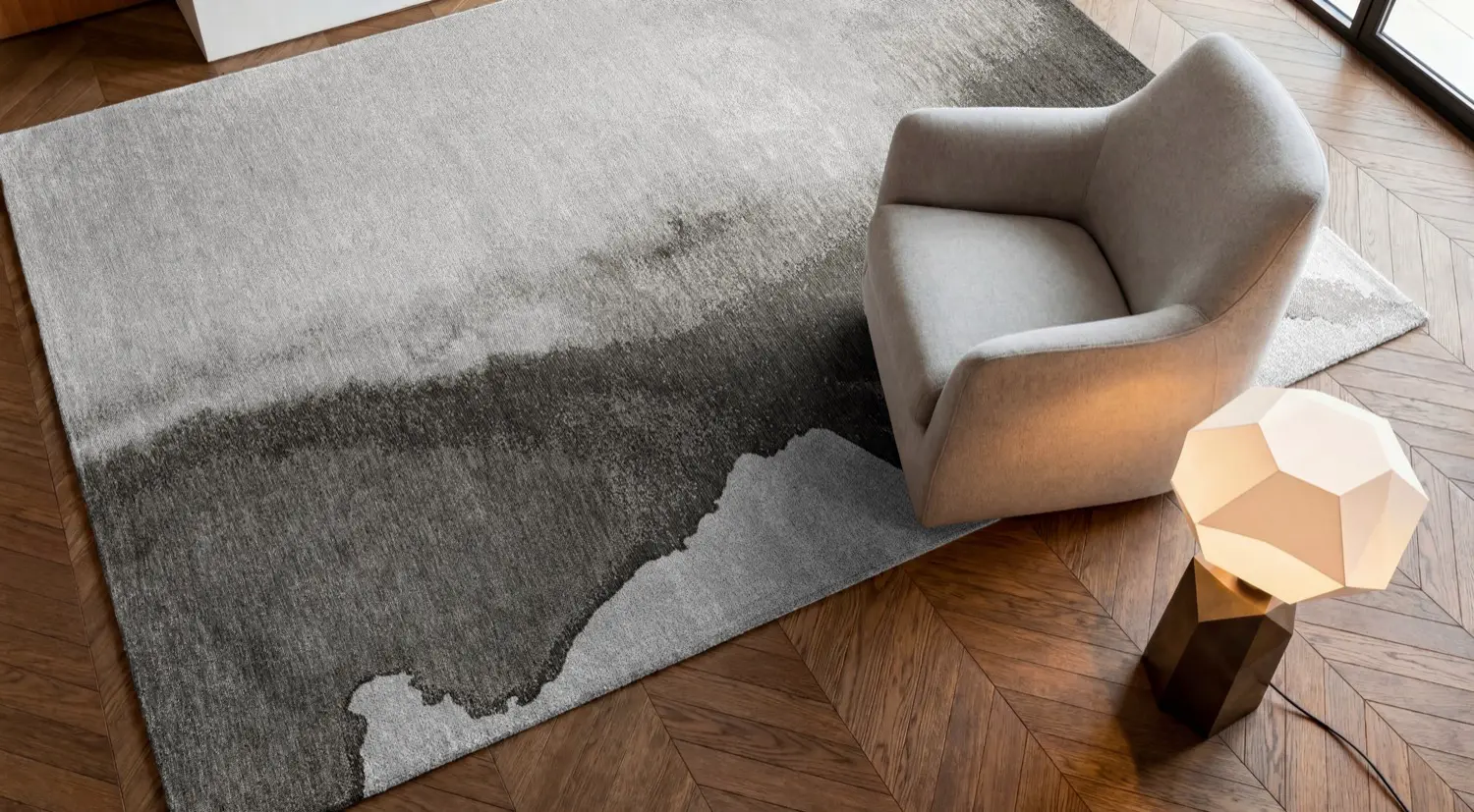Lagoon Black Shadow Teppich | Größe: 240 × 340 cm