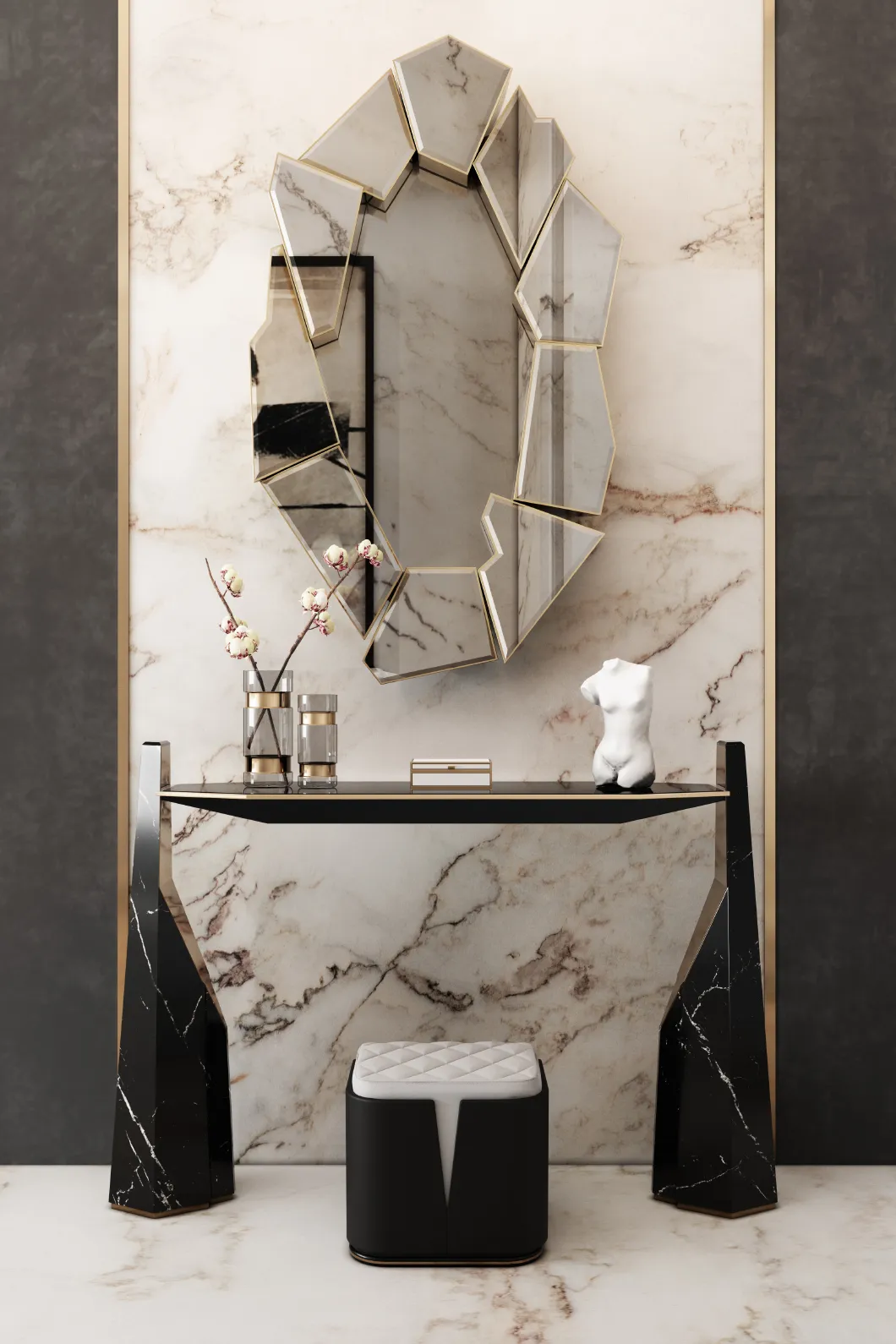 Shatter Silber‑Spiegel