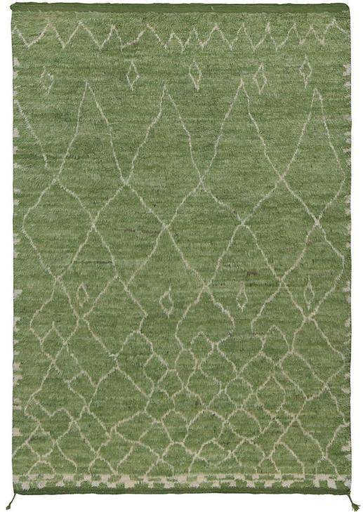 Berber Grün Hoher Flor Teppich