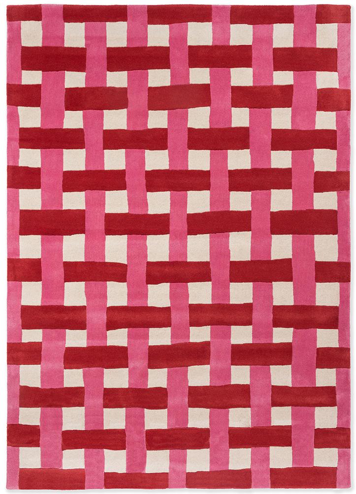 Basket Weave Coral/Rose Teppich | Größe: 170 x 240 cm