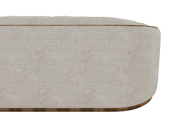 Premium Comfort Beiges Geschwungenes Sofa