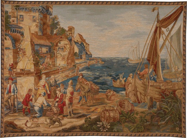 Zurück vom Angeln Wandteppich