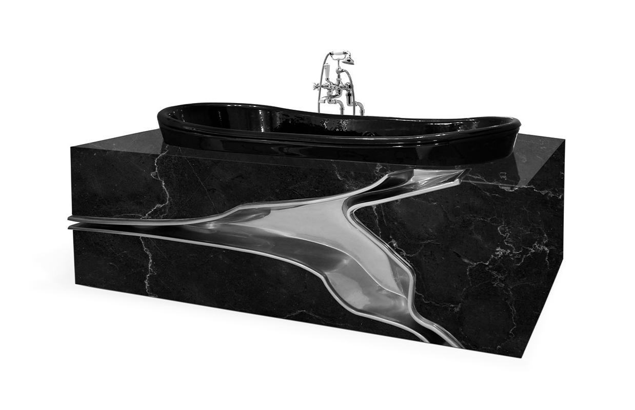 Fractured Marmor Badewanne