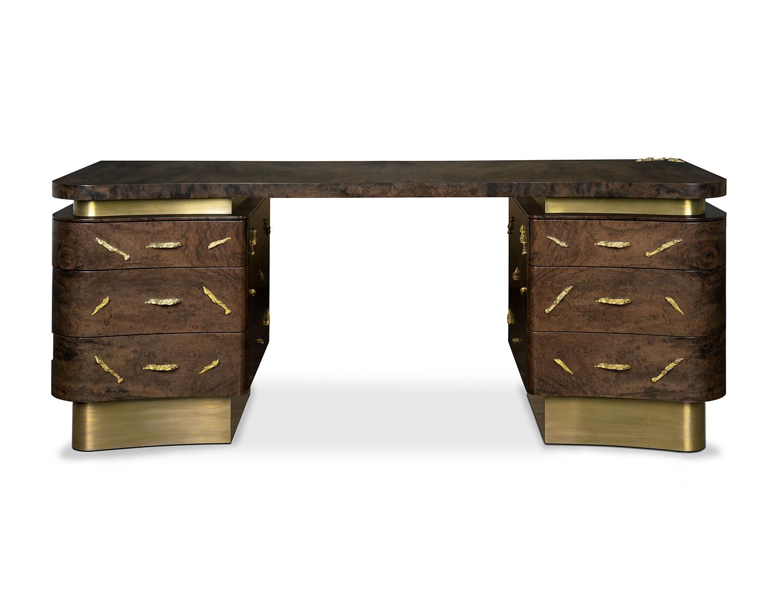 Designer-Holz-Schreibtisch
