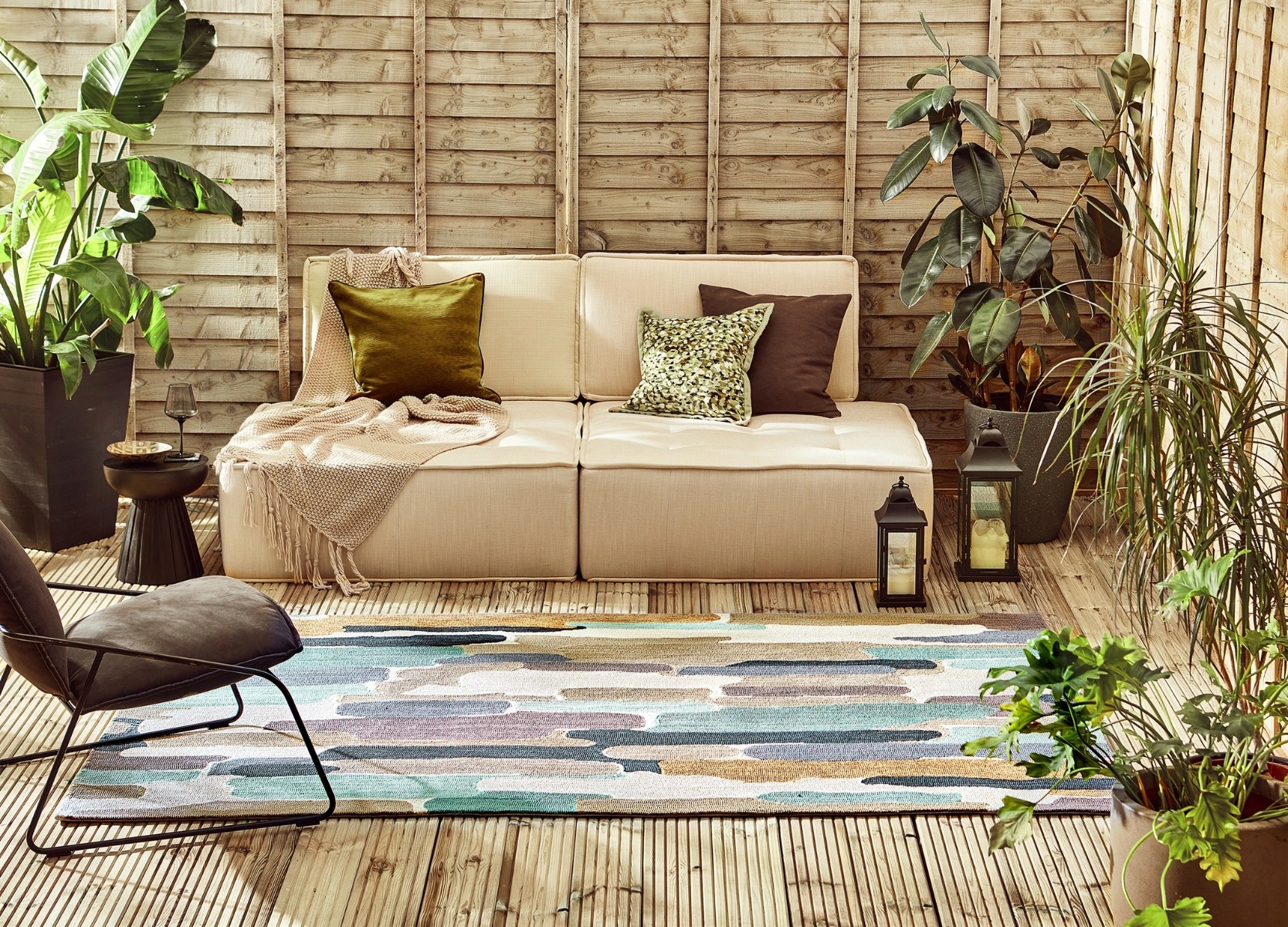 Trattino-Sea Glass Outdoor 444804 Teppich | Größe: 200 x 280 cm