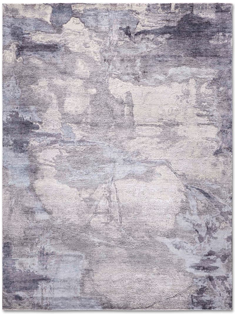 Grau auf Hellgrau Teppich | Größe: 300 x 400 cm