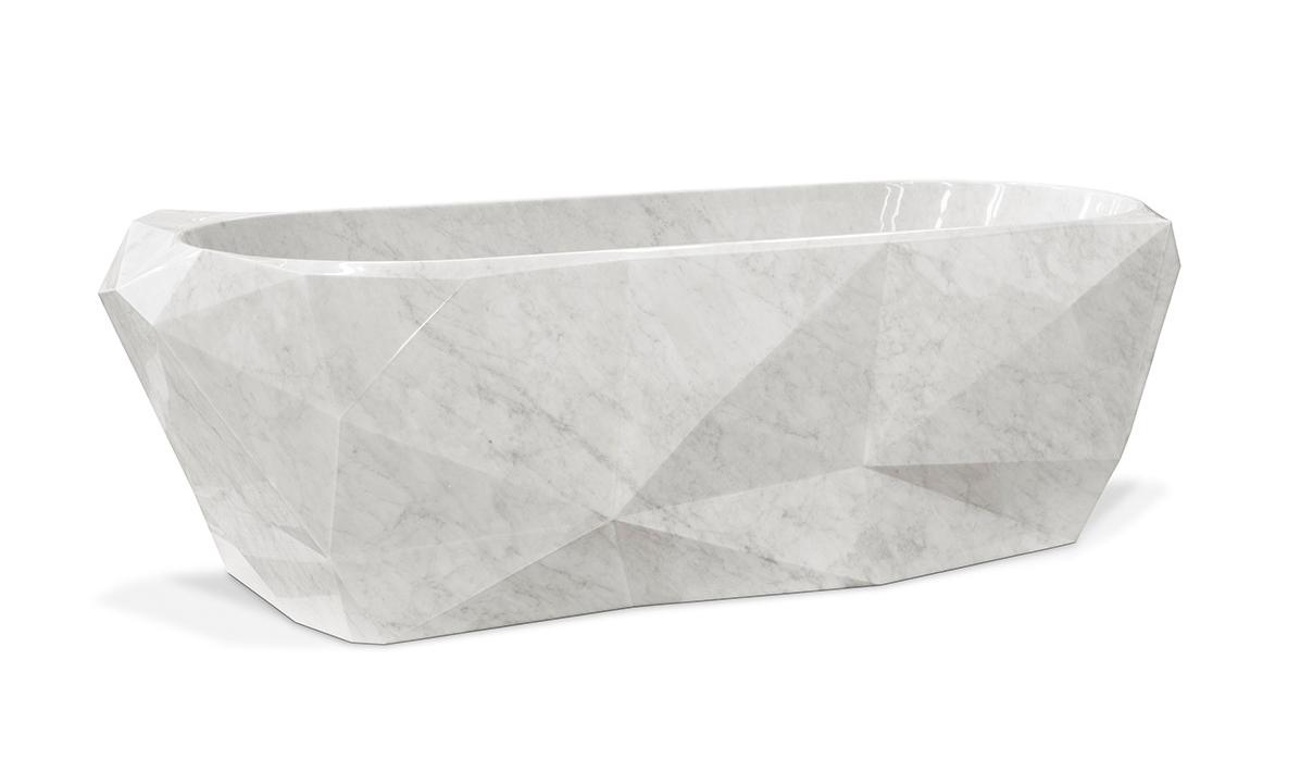 Edelsteinmarmor Badewanne