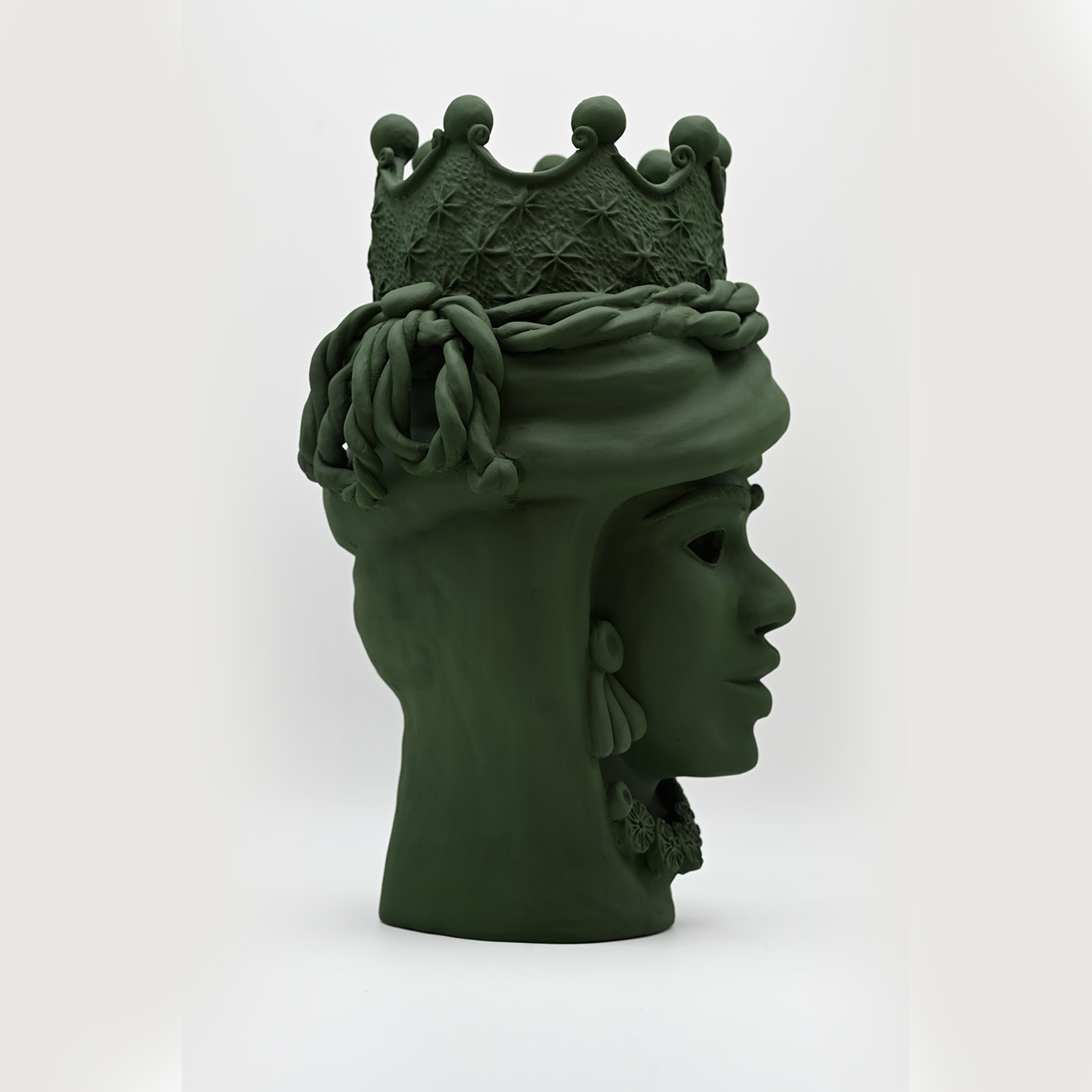 Grüne handgefertigte Skulptur