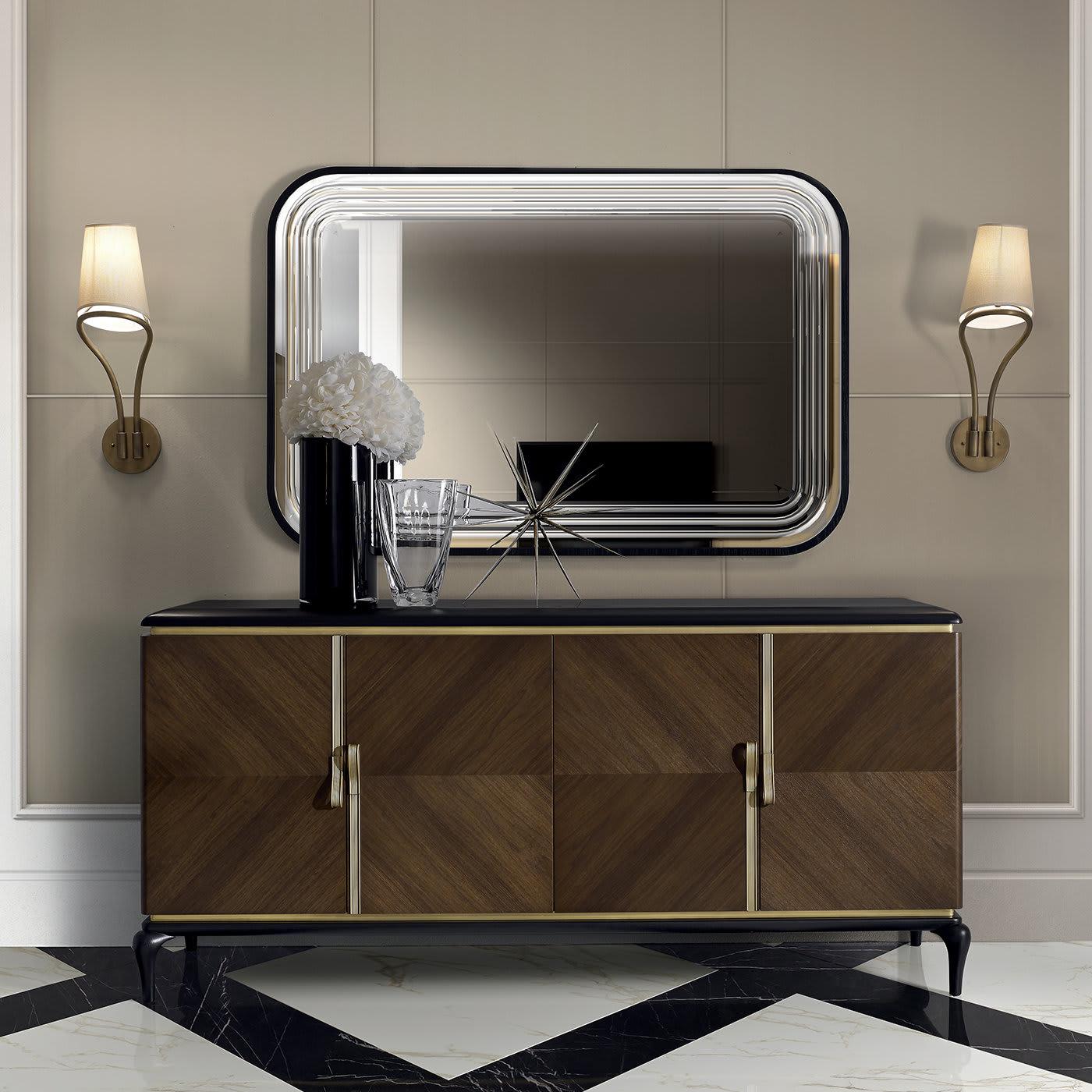 Dilan Sideboard mit 4 Türen | Konfiguration: Mit Spiegel