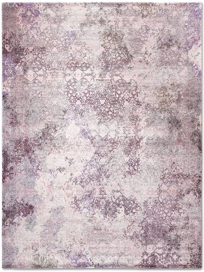 Ferahan Splash Soft Silver Pink Grey Teppich | Größe: 300 x 400 cm