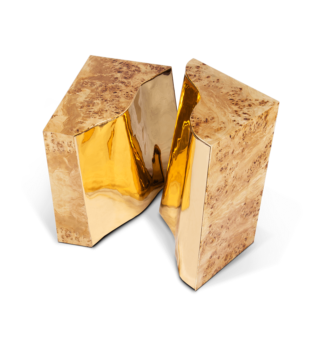 Fissure Poplar‑Beistelltisch