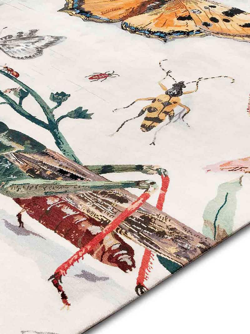 Grasshopper Original Grau‑Weiß Teppich