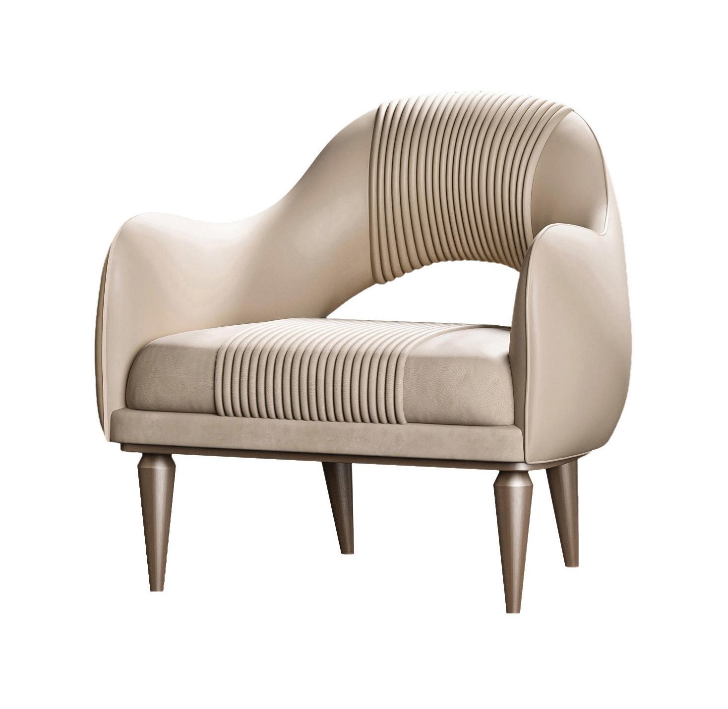 Exquisiter Creme‑Sessel