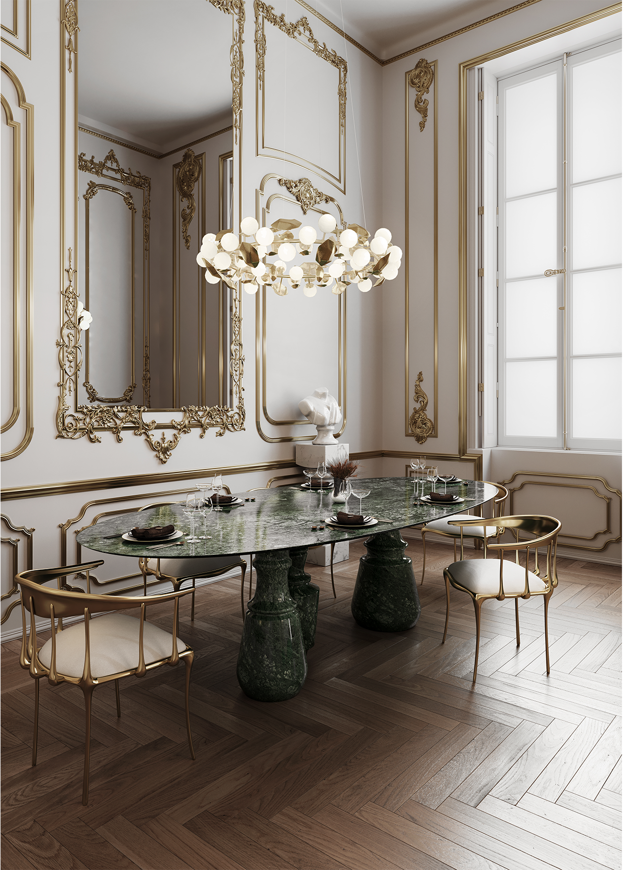 Obsidian Ovaler XL Guatemala Esstisch