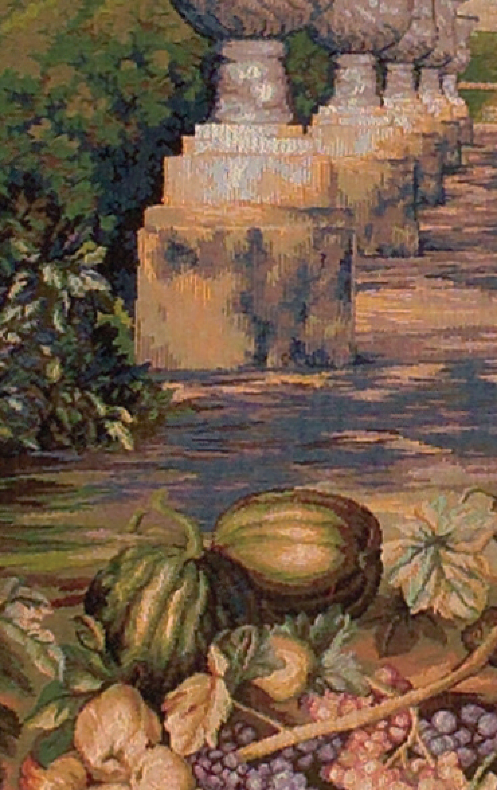 Versailles (Quadrat) Wandteppich