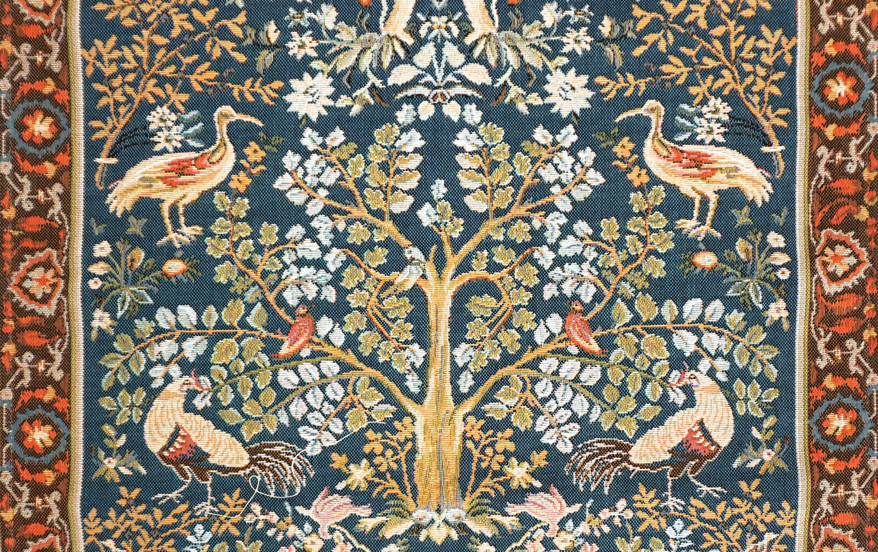 Der Baum im W. Morris‑Stil Wandteppich | Größe: 75 x 125 cm