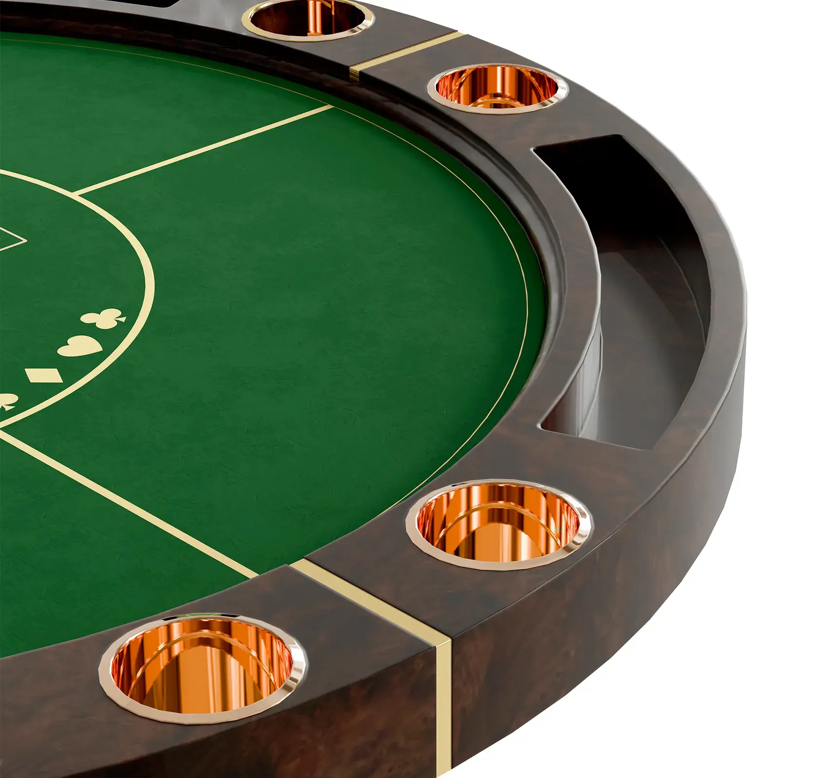Regal Grau Poker­tisch