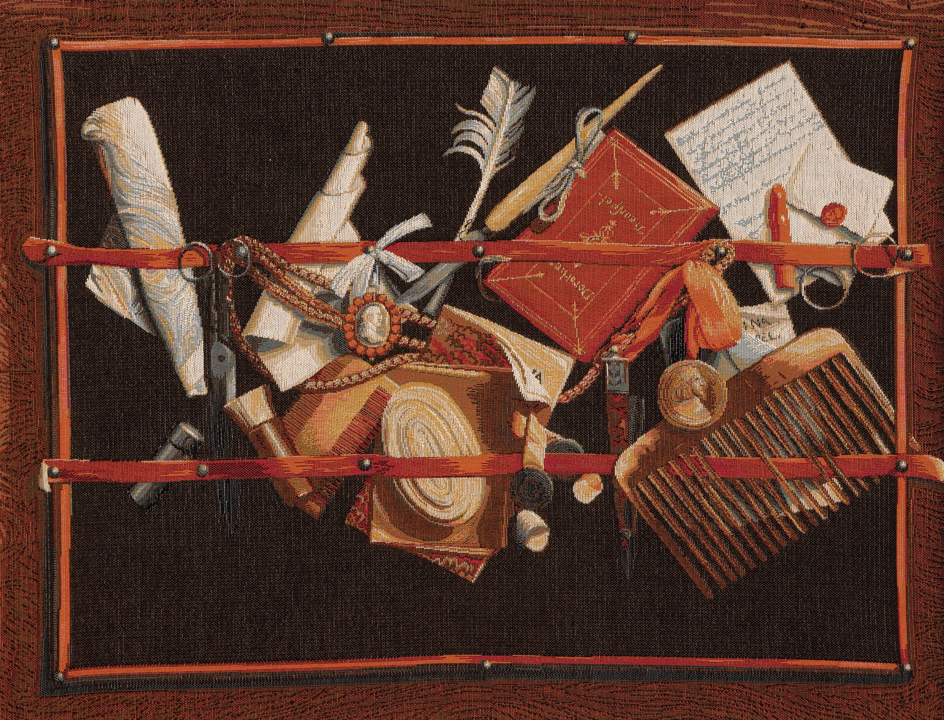 Kuriositätenkabinett, E. Collier Wandteppich | Größe: 50 × 67 cm