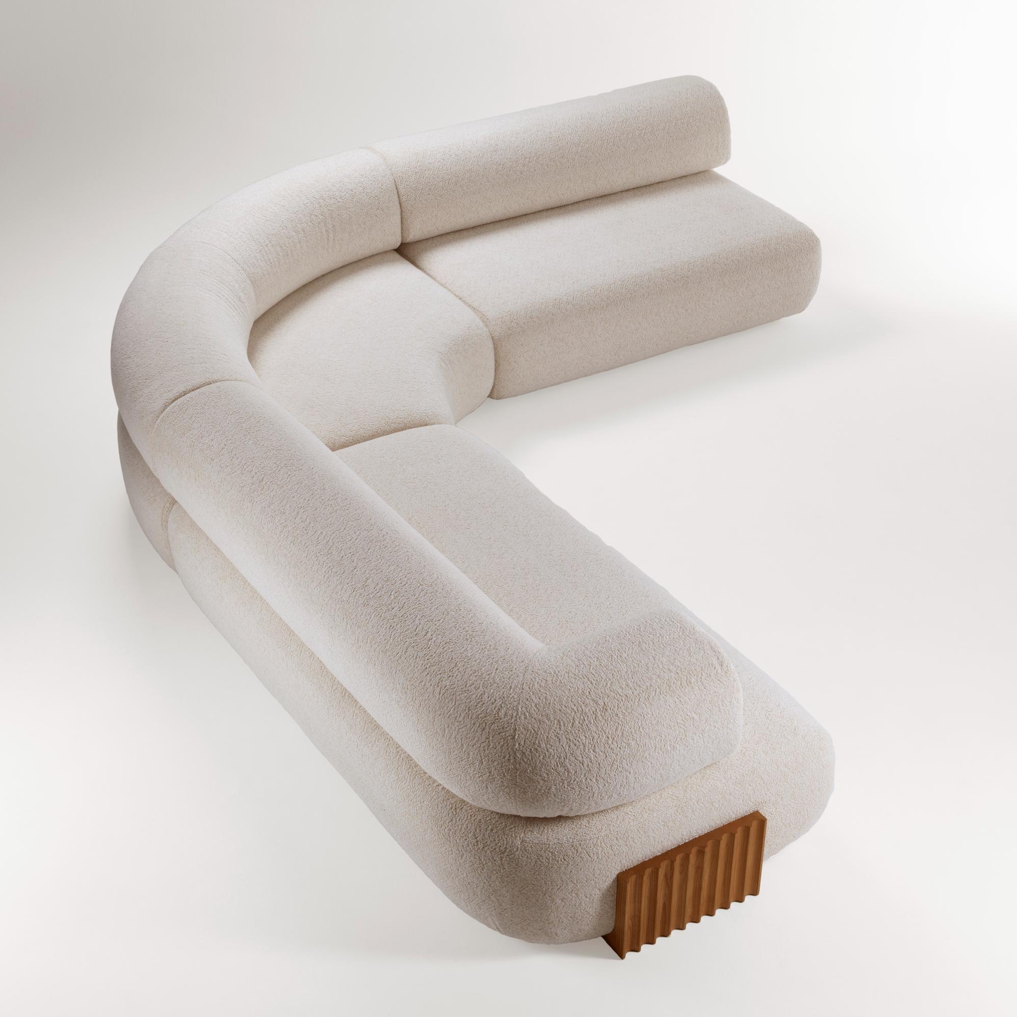 Carmel Wood Modulares Sofa