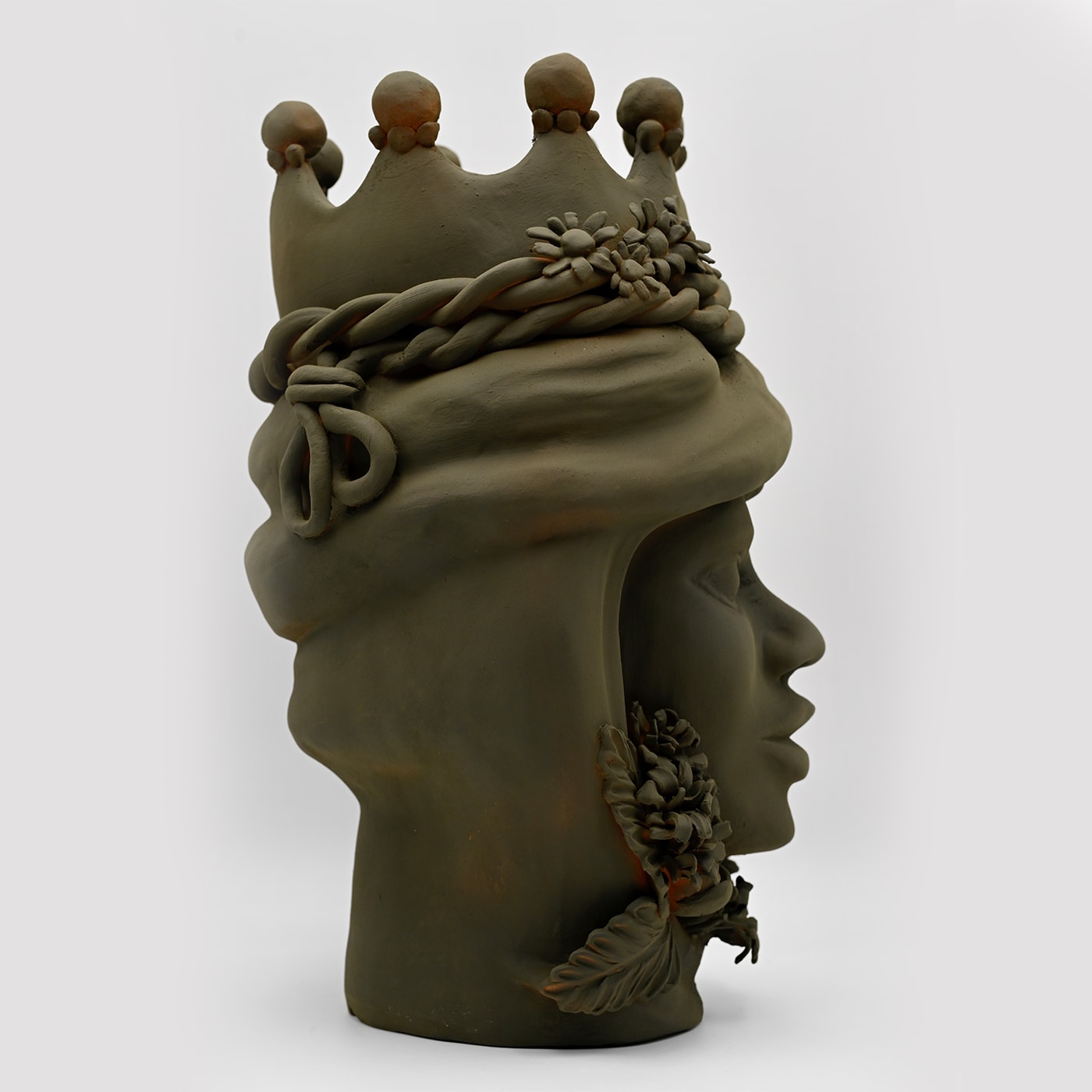 Maure‑Kopf handgefertigte Skulptur