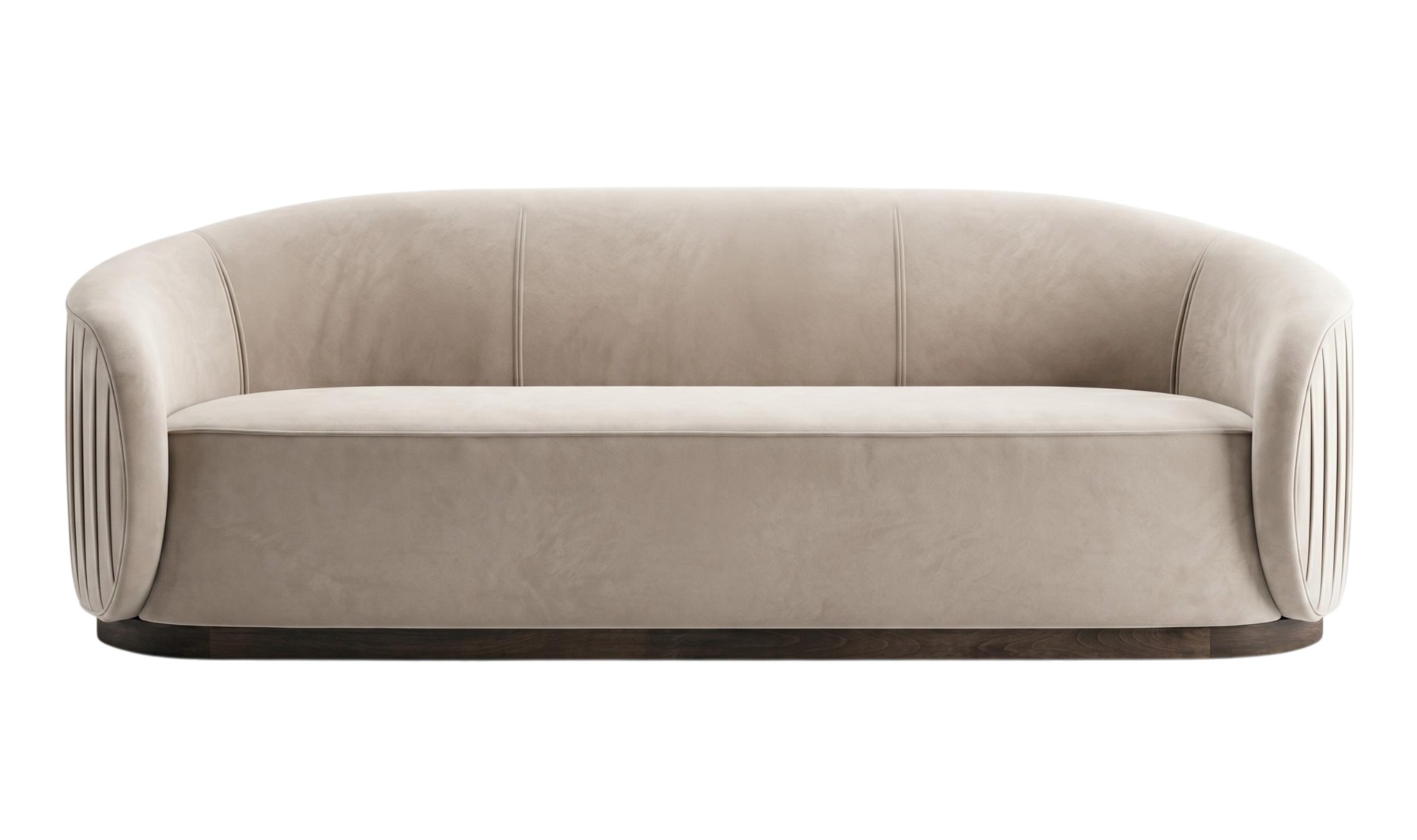 Abano Beiges Mittleres Sofa