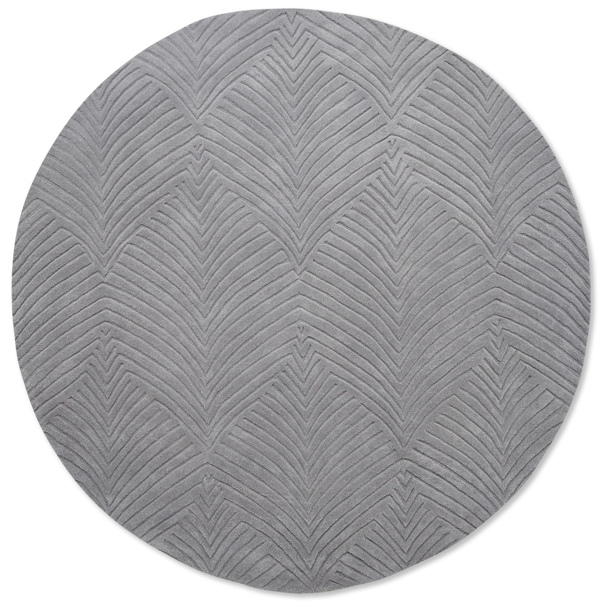 Folia Cool Grey 38904 Runder Teppich | Größe: Ø 150 cm