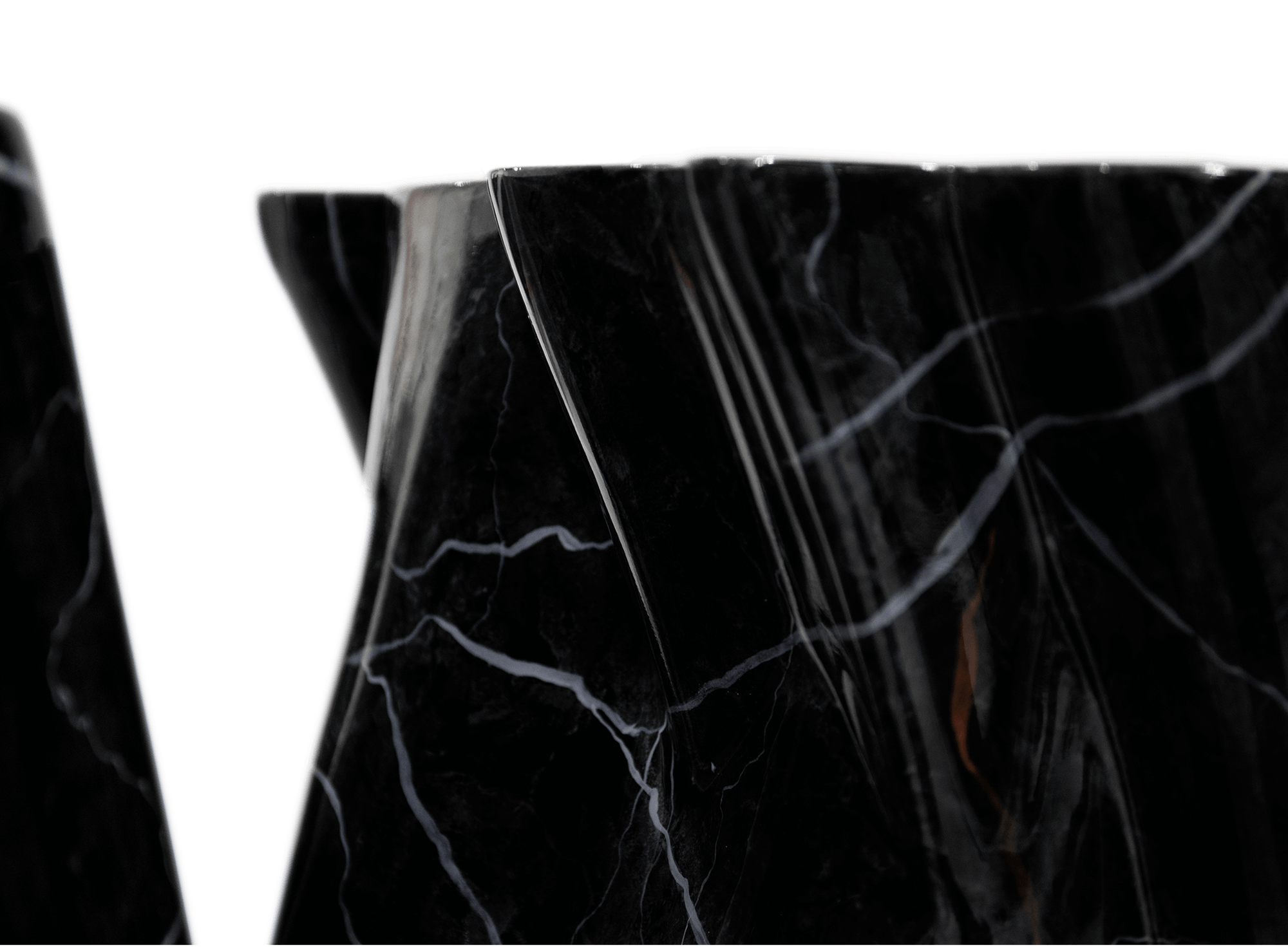 Monochrome Kunstmarmor Premium‑Sideboard