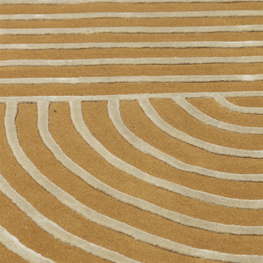 Stripes Gold Teppich