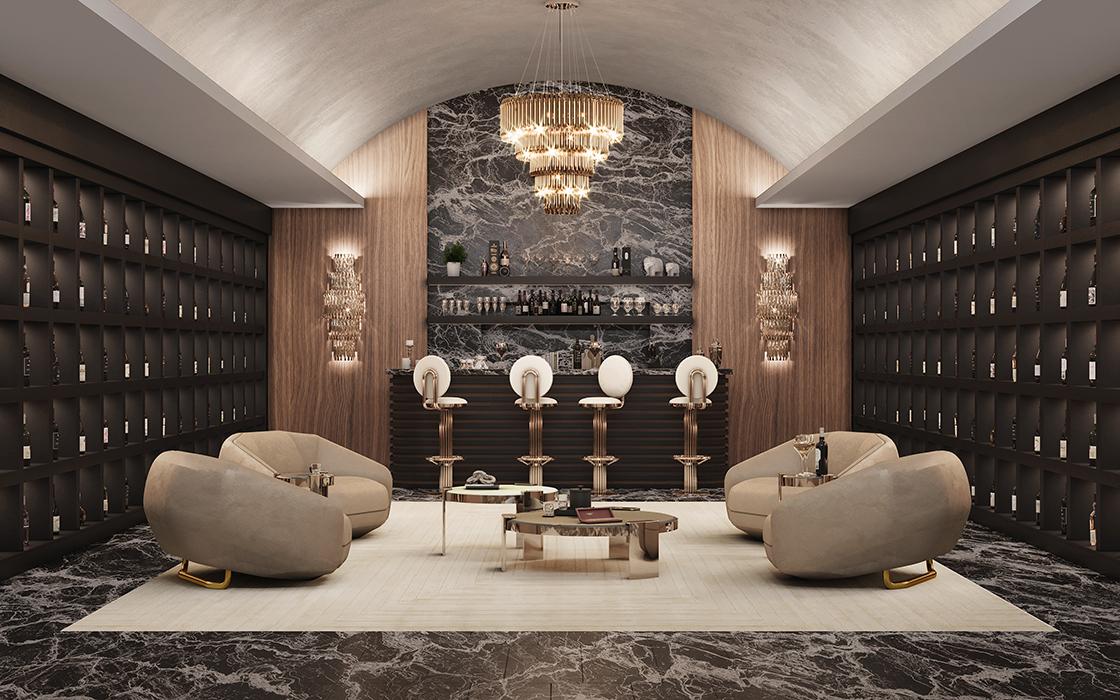 Keira Runder Barhocker